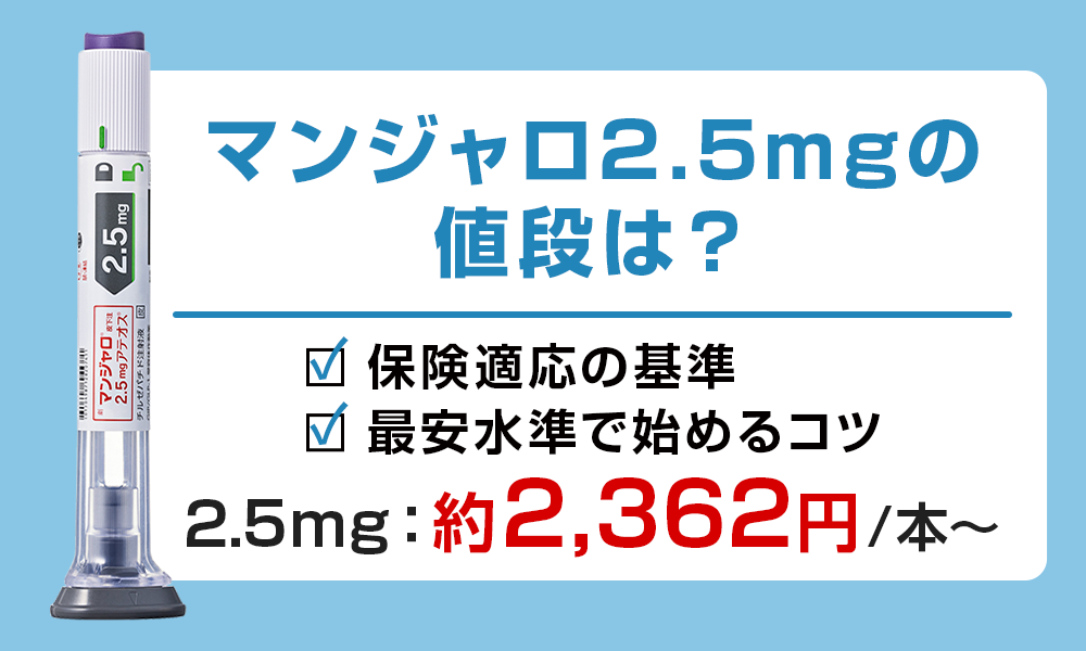 マンジャロ 2.5 mg 値段